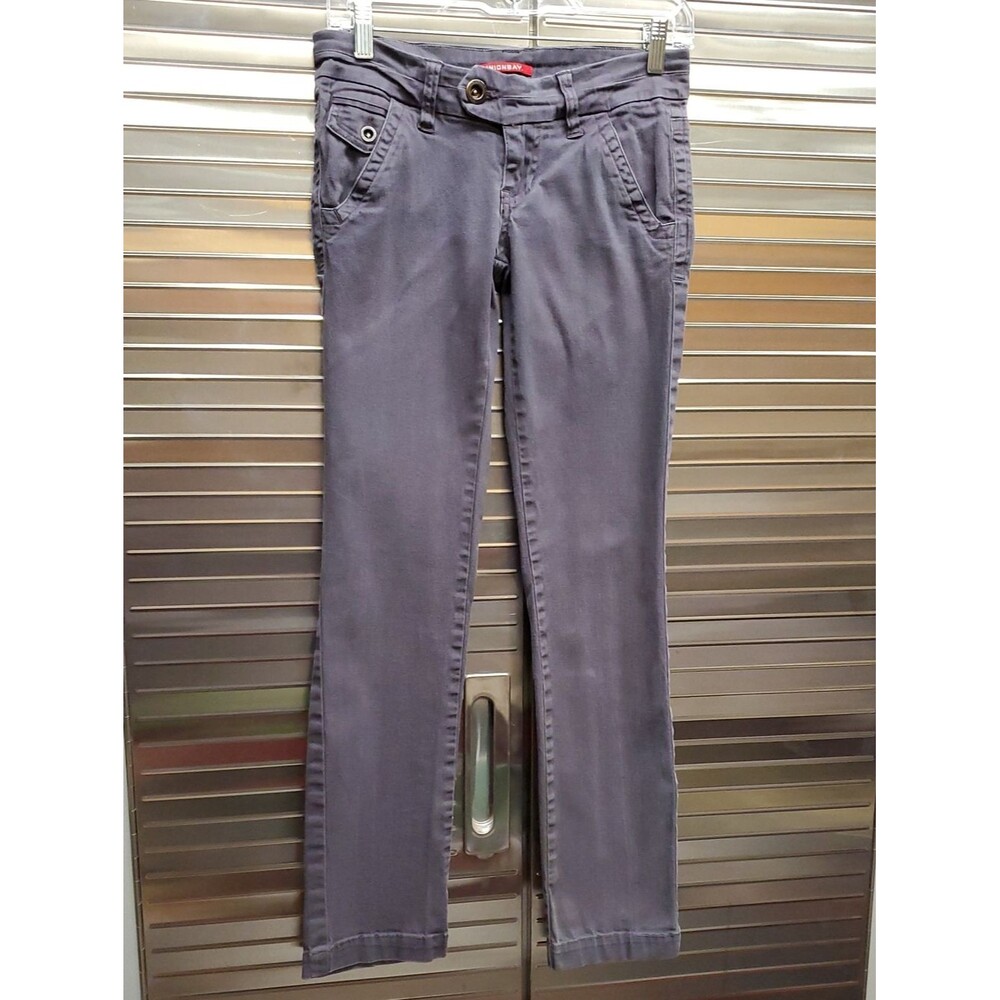 Unionbay Gray Metal Snap-Button Detail Y2K Retro Early 2000's
